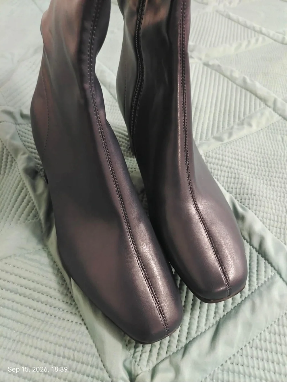 New Aerosoles Micah Tall Knee High Boot Women’s Navy Blue,Sz 10W with minor Stor